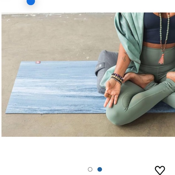 Manduka EKOLITE YOGA AND PILATES Mat ebbed marble blue - Picture 2 of 7